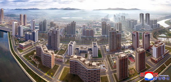 나날이 변모되여가고있는 평양의 모습