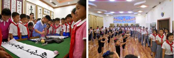 Pupils from the flood-hit areas