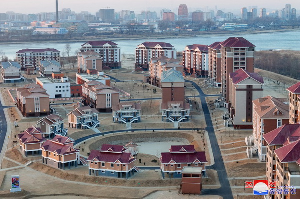 Flood-stricken area which has been transformed into a wonderful socialist paradise