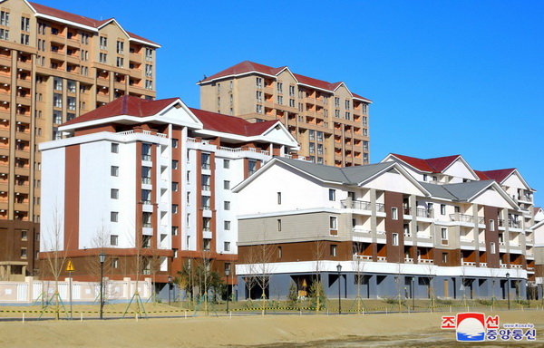 Flood-stricken area which has been transformed into a wonderful socialist paradise