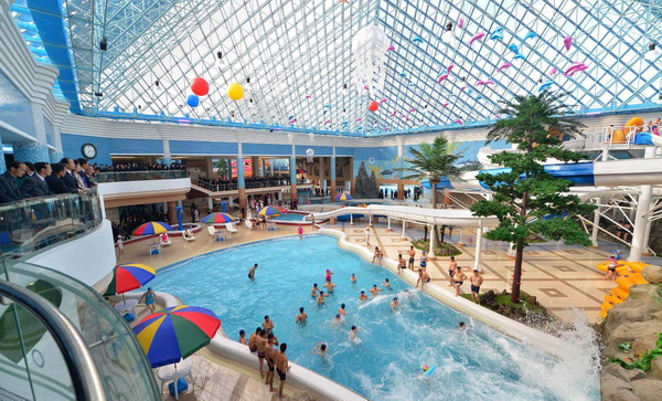 Indoor area of Munsu Water Park