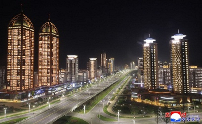 수도 평양의 야경 수도 평양의 야경