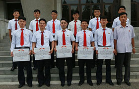 Kim Il Sung University won the first place in general at the September 5th Prize University Students Sports Competition