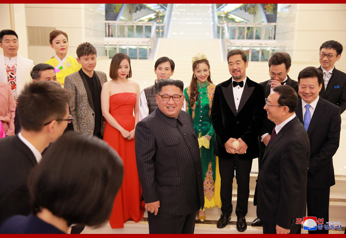 Supreme Leader Kim Jong Un Enjoys Joint Performance Given by Artistes of DPRK and China