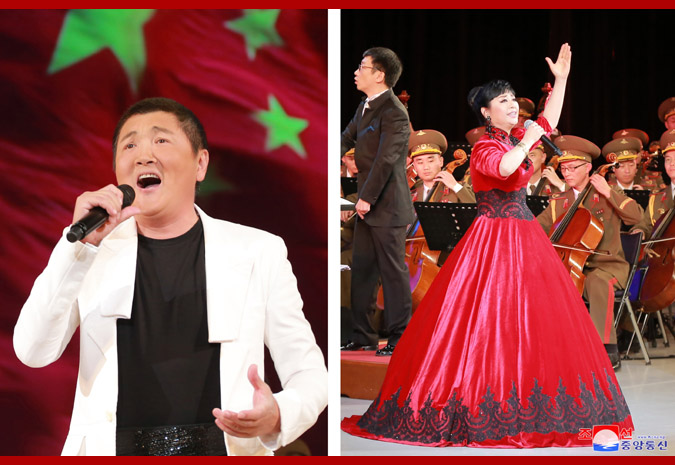 Supreme Leader Kim Jong Un Enjoys Joint Performance Given by Artistes of DPRK and China