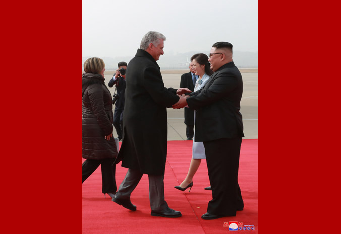 President of Council of State and Council of Ministers of Cuba Arrives