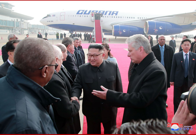 President of Council of State and Council of Ministers of Cuba Arrives