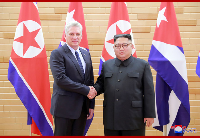 Supreme Leader Kim Jong Un Has Talks with President Miguel Mario Diaz-Canel Bermudez