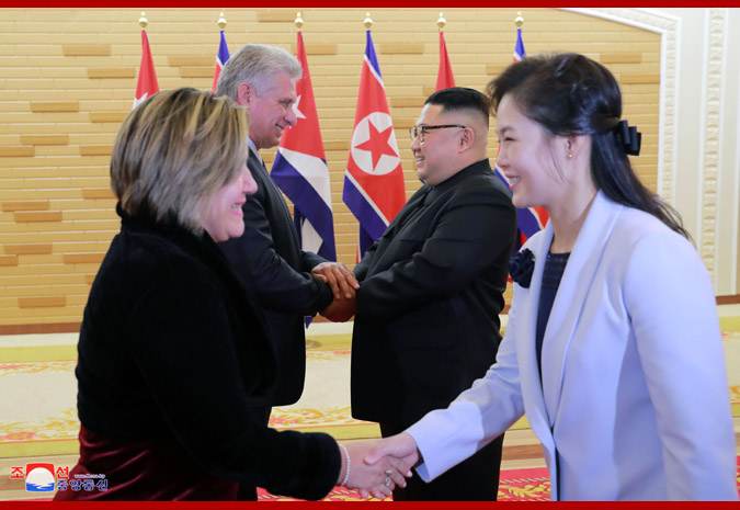 Supreme Leader Kim Jong Un Has Talks with President Miguel Mario Diaz-Canel Bermudez