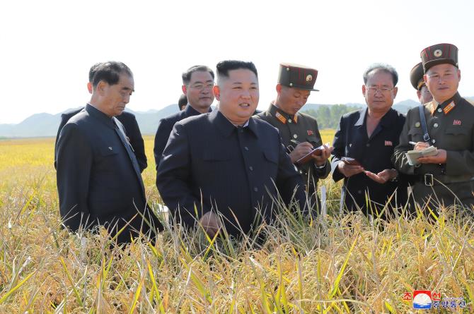 경애하는 최고령도자 김정은동지께서 조선인민군 제810군부대산하 1116호농장을 현지지도하시였다