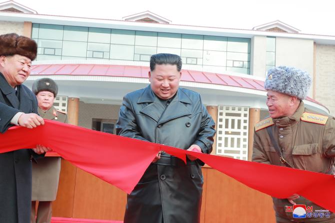 Supreme Leader Kim Jong Un Attends Ceremony for Completion of Hot Spring Cultural Recreation Center