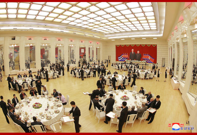 Supreme Leader Kim Jong Un Hosts Banquet for Cuban President Miguel Mario Diaz-Canel Bermudez