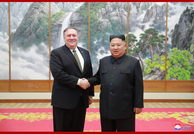 Supreme Leader Kim Jong Un Meets U.S. Secretary of State