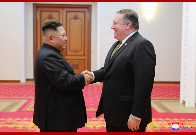 Supreme Leader Kim Jong Un Meets U.S. Secretary of State