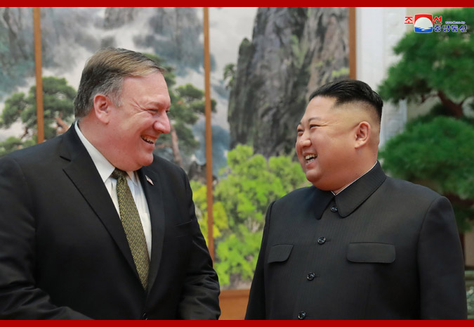 Supreme Leader Kim Jong Un Meets U.S. Secretary of State