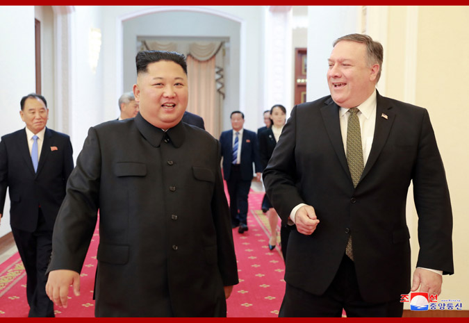 Supreme Leader Kim Jong Un Meets U.S. Secretary of State