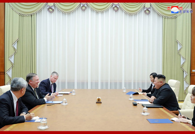 Supreme Leader Kim Jong Un Meets U.S. Secretary of State