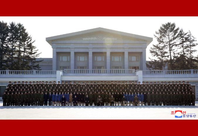 Supreme Leader Kim Jong Un Has Photo Session with DPRK Friendship Art Delegation