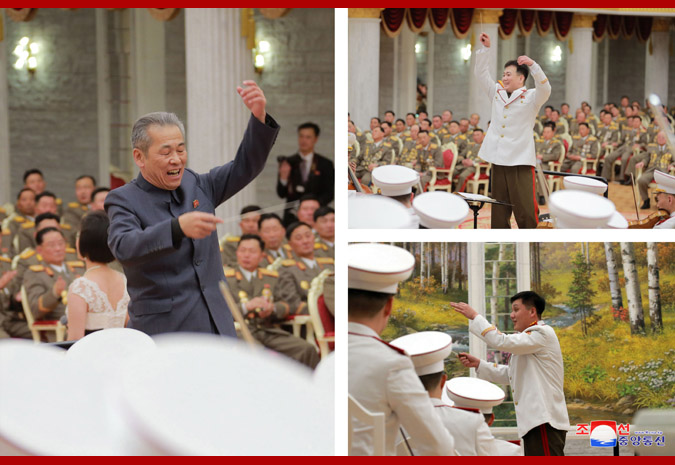 Supreme Leader Kim Jong Un Enjoys Performance with All Commanders of Large Combined Units, Combined Units of KPA