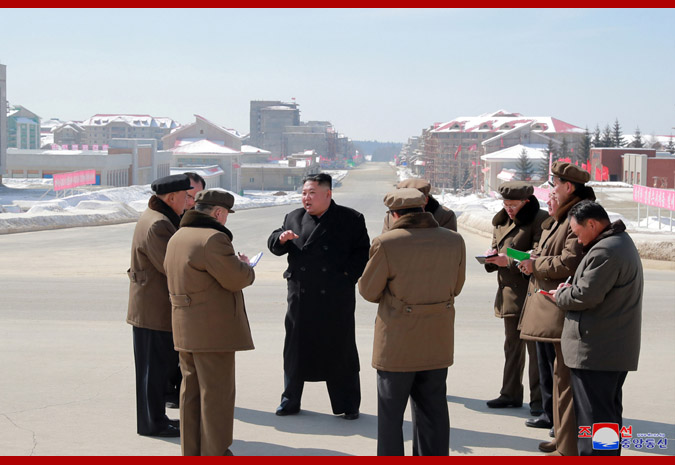 Supreme Leader Kim Jong Un Inspects Samjiyon County