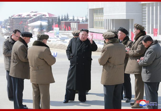 Supreme Leader Kim Jong Un Inspects Samjiyon County