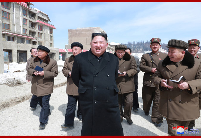 Supreme Leader Kim Jong Un Inspects Samjiyon County