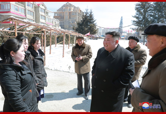 Supreme Leader Kim Jong Un Inspects Samjiyon County