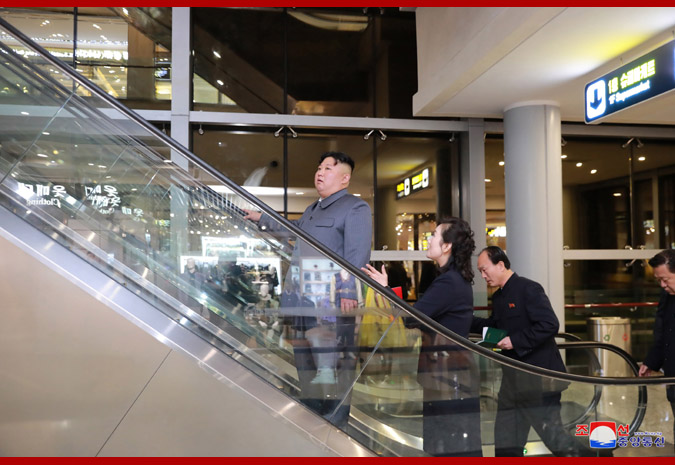 Supreme Leader Kim Jong Un Visits Taesong Department Store Ready to Open