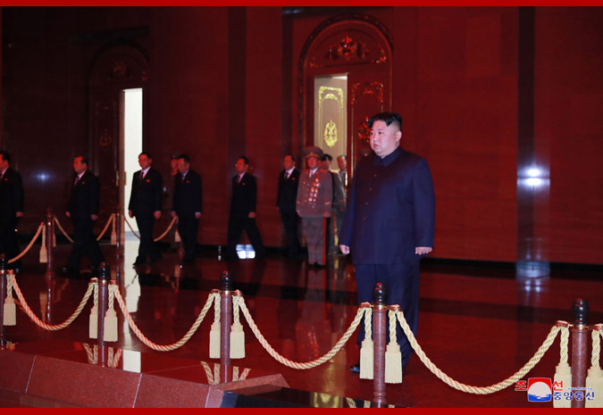 Supreme Leader Kim Jong Un Visits Kumsusan Palace of Sun