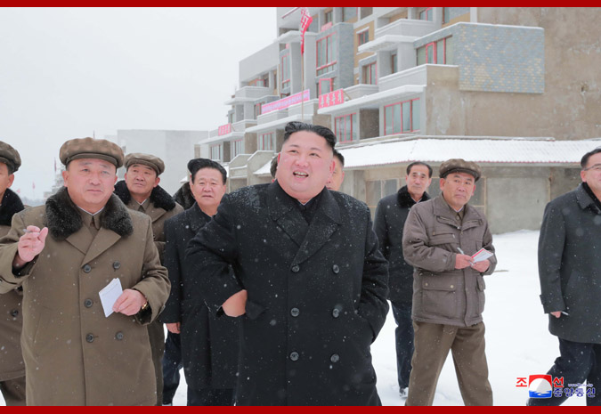 Supreme Leader Kim Jong Un Inspects Samjiyon County