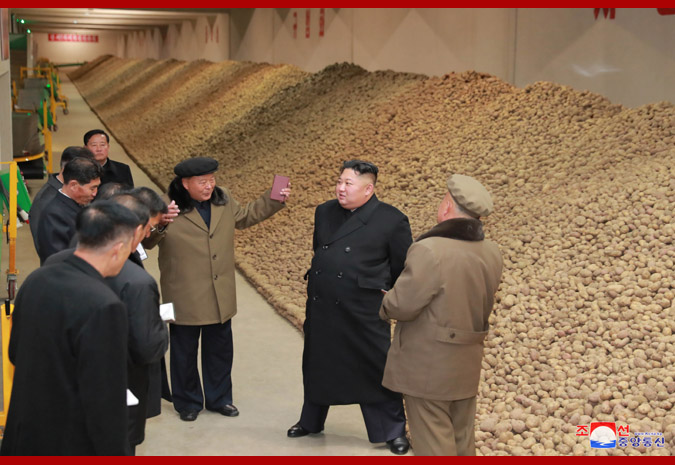 Supreme Leader Kim Jong Un Inspects Samjiyon County