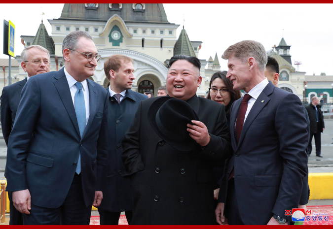 Supreme Leader Kim Jong Un Arrives at Vladivostok, Russian Federation