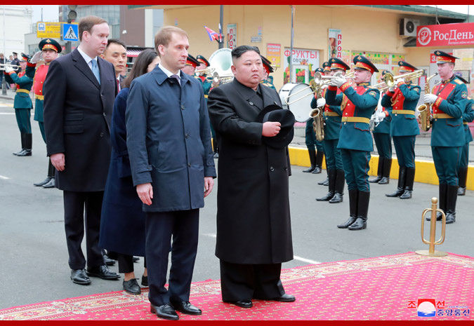 Supreme Leader Kim Jong Un Arrives at Vladivostok, Russian Federation