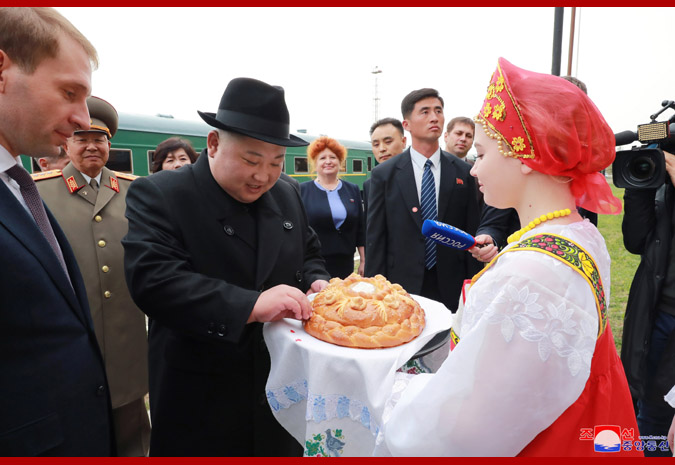 Supreme Leader Kim Jong Un Arrives at Vladivostok, Russian Federation