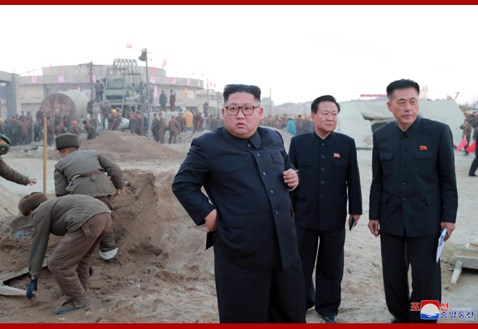 Supreme Leader Kim Jong Un Inspects Construction Site of Wonsan-Kalma Coastal Tourist Area Again