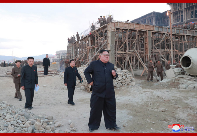 Supreme Leader Kim Jong Un Inspects Construction Site of Wonsan-Kalma Coastal Tourist Area Again