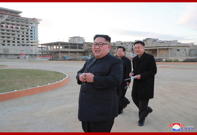 Supreme Leader Kim Jong Un Inspects Construction Site of Wonsan-Kalma Coastal Tourist Area Again