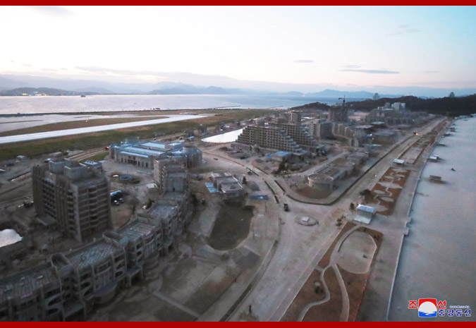 Supreme Leader Kim Jong Un Inspects Construction Site of Wonsan-Kalma Coastal Tourist Area Again