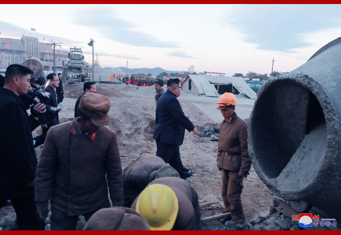 Supreme Leader Kim Jong Un Inspects Construction Site of Wonsan-Kalma Coastal Tourist Area Again