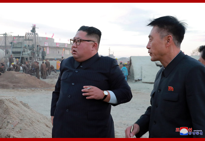 Supreme Leader Kim Jong Un Inspects Construction Site of Wonsan-Kalma Coastal Tourist Area Again