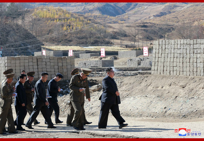 Supreme Leader Kim Jong Un Inspects Construction Site of Hot Spring Tourist Area in Yangdok County, South Phyongan Province