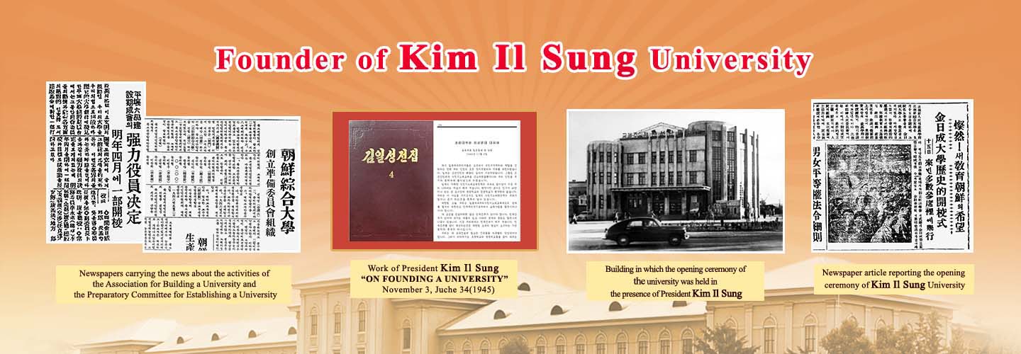 President Kim Il Sung and Kim Il Sung University