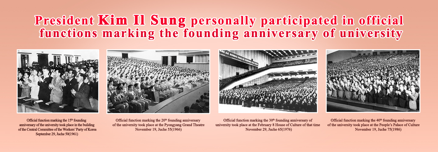 President Kim Il Sung and Kim Il Sung University