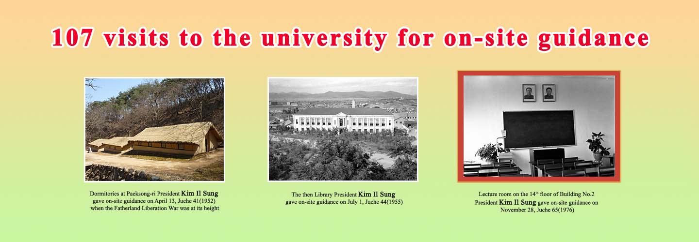 President Kim Il Sung and Kim Il Sung University