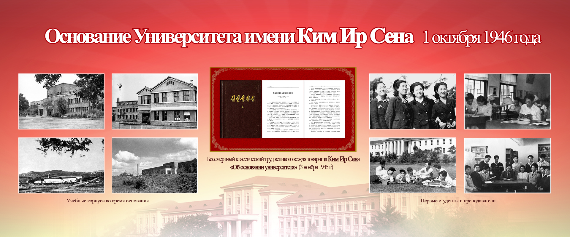 80 годовщина основания Университета имени Ким Ир Сена